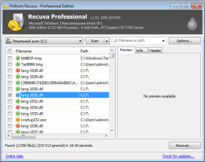 Recuva Full İndir 1.54.120 Pro + Technician Edition Türkçe