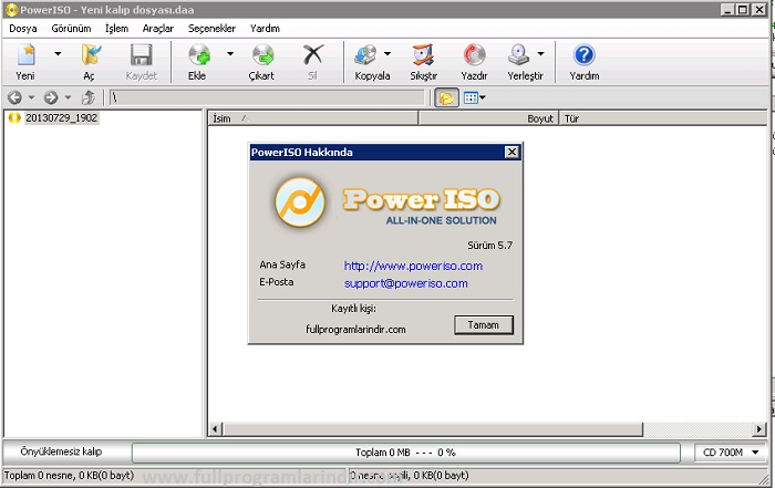 PowerISO 2025 Full İndir – v8.9 Türkçe [32×64 bit] + Lisans