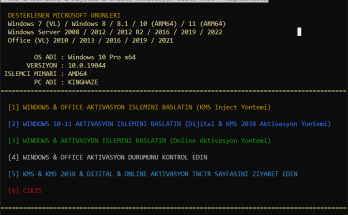 Kms Aktivasyon Windows + Office İndir – Etkinleştir v10 TR