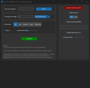 Rvc Gui V2 İndir - Full PC + Türkçe Sürümü 2026